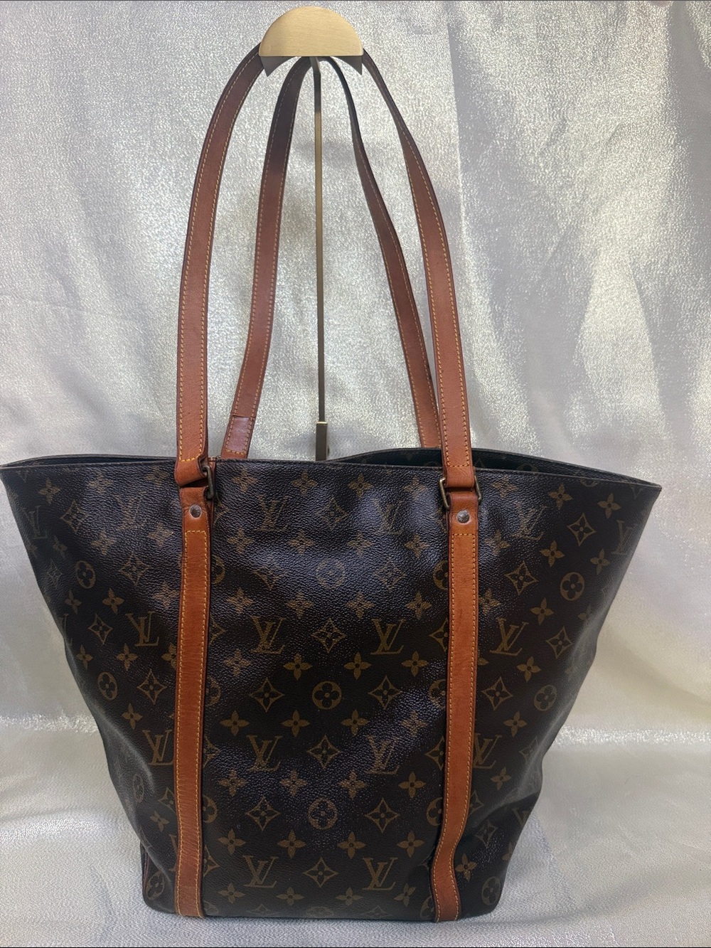 Louis Vuitton Brown Monogram Canvas Sac Shopping Tote